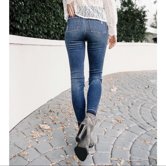 Spanx Distressed High Rise Skinny Jeans - Picture 8 of 16